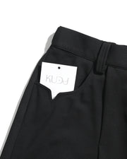 Pleat Fan Shorts ᛝ Black