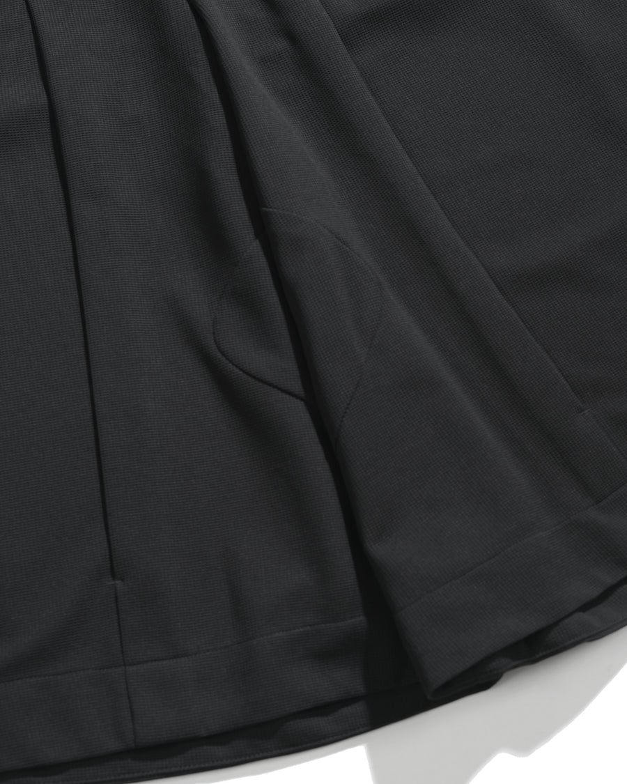 Pleat Fan Shorts ᛝ Black
