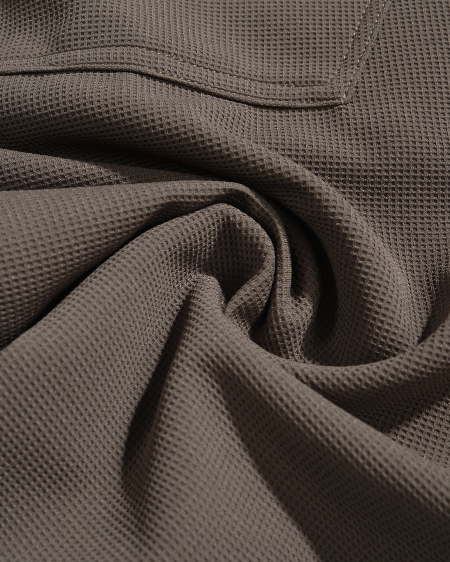 Pleat Fan Shorts ᛝ Clay Brown