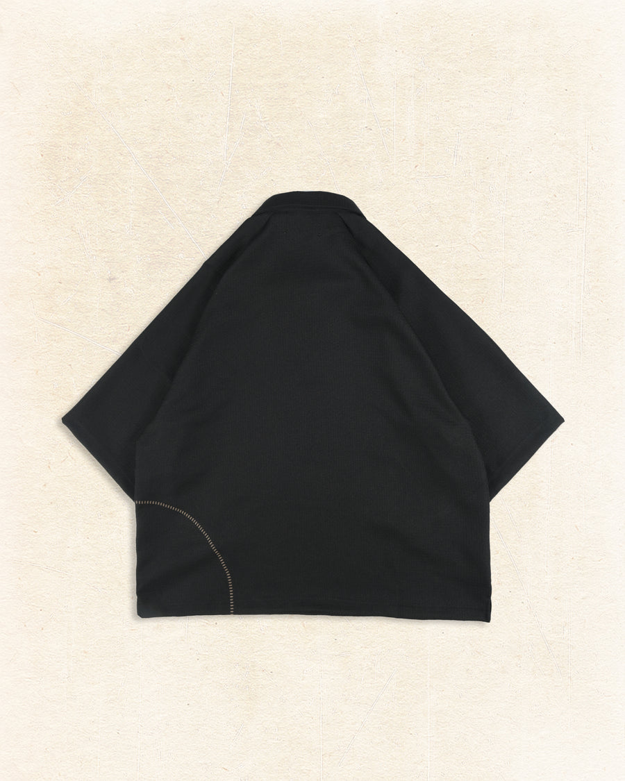Contour Zip Polo ᛝ Black