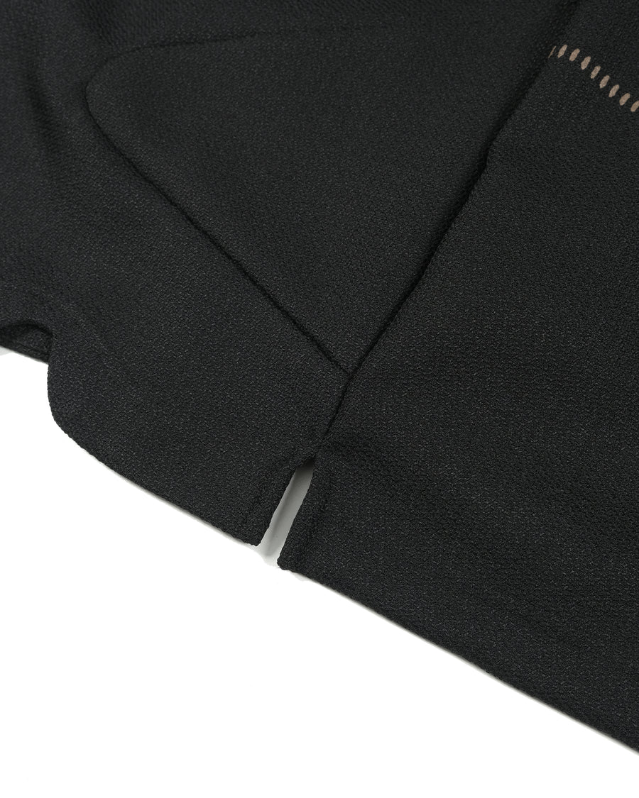 Contour Zip Polo ᛝ Black