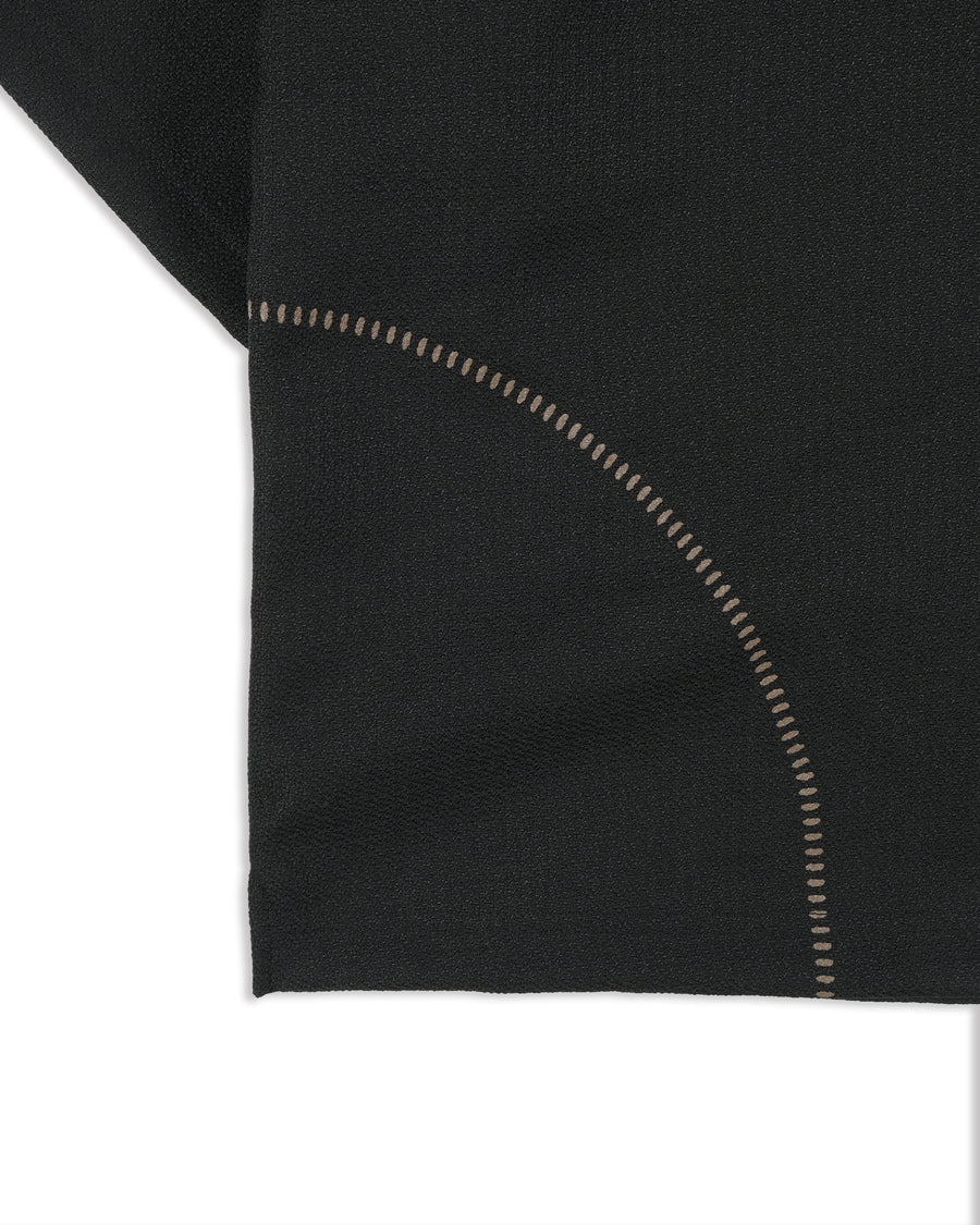 Contour Zip Polo ᛝ Black