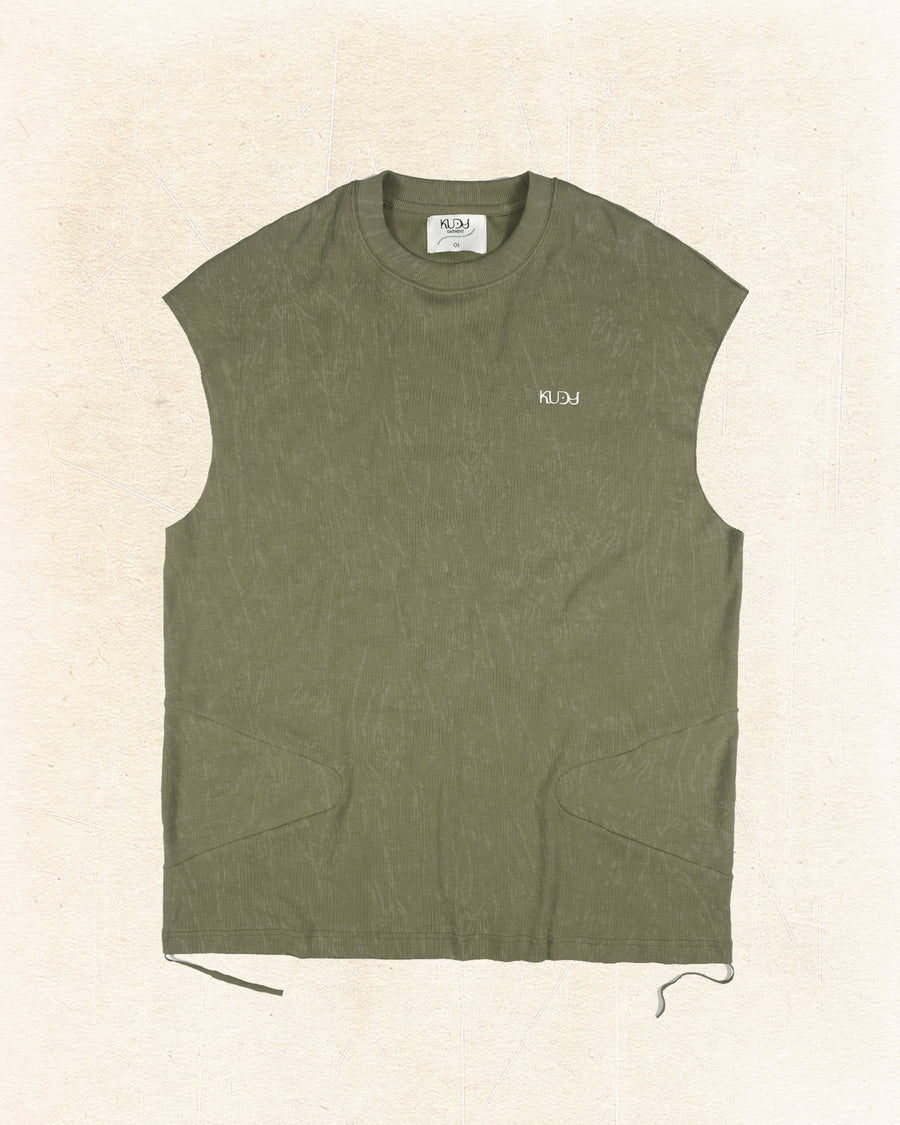Totem Sleeveless T-shirt ᛝ Green