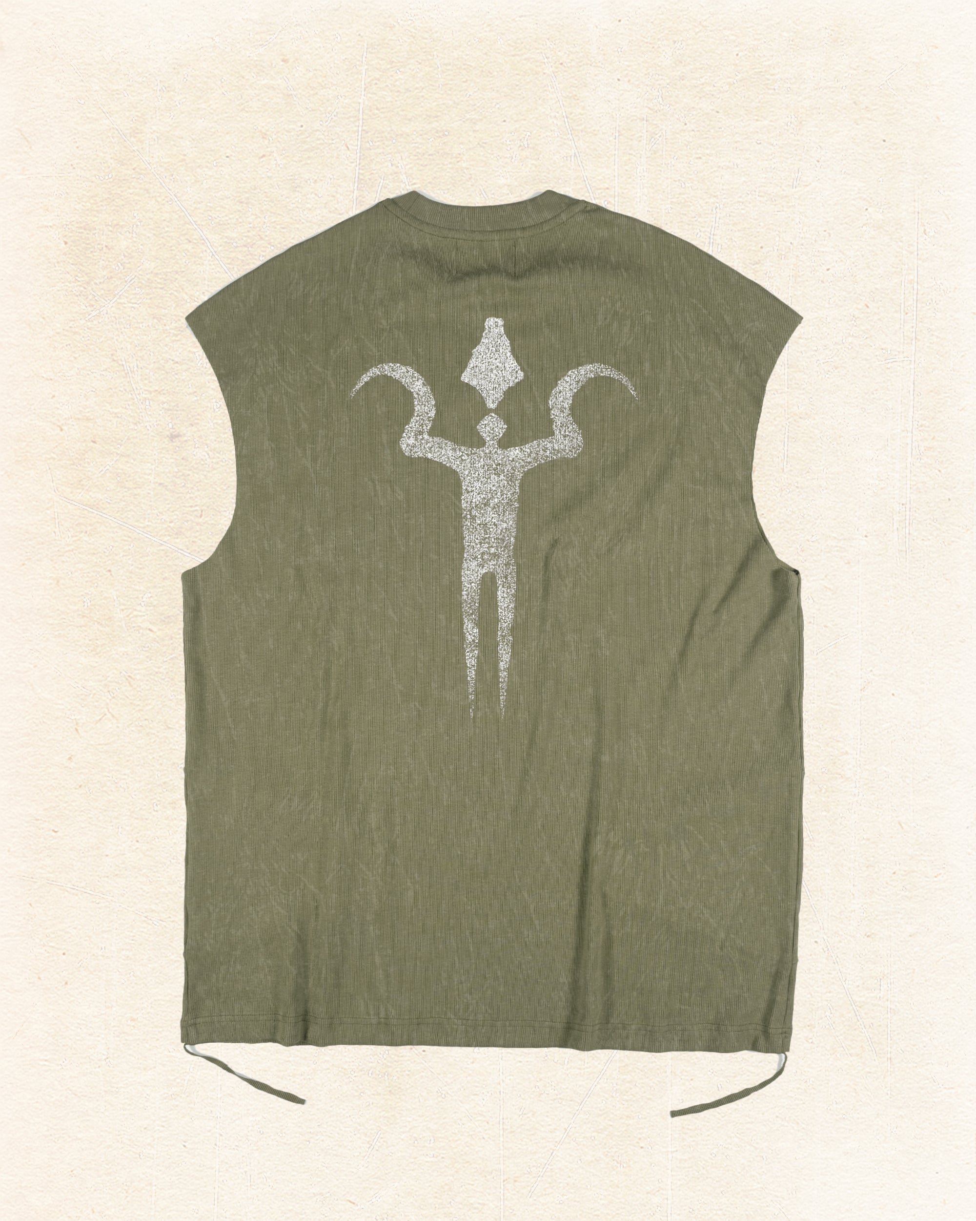Totem Sleeveless T-shirt ᛝ Green