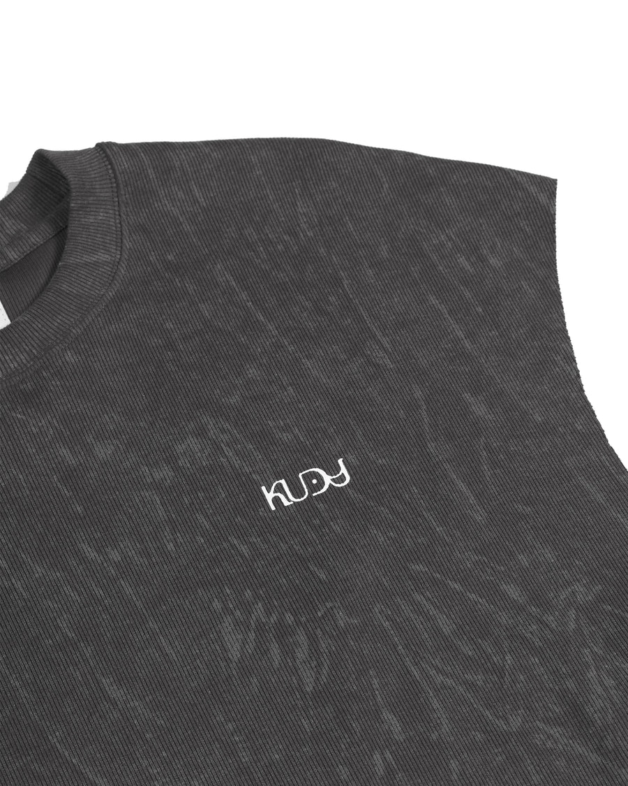Totem Sleeveless T-shirt ᛝ Grey