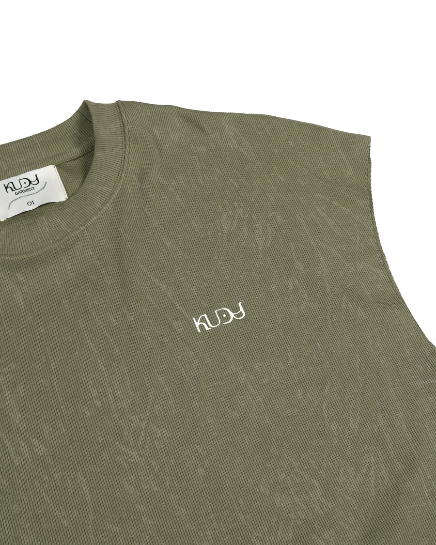 Totem Sleeveless T-shirt ᛝ Green