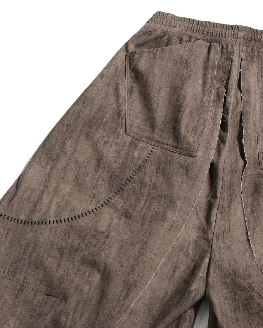 Trace Volume Pants ᛝ Brown