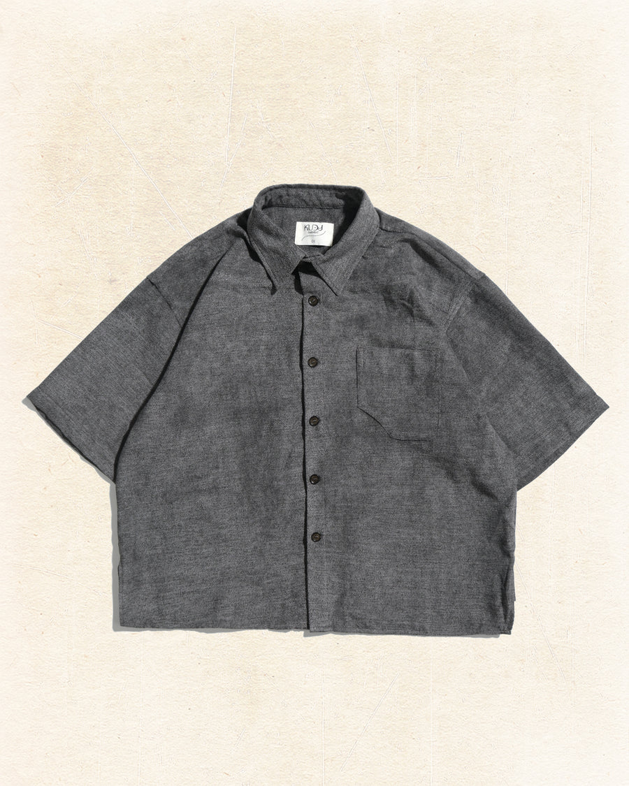 Boxy Trace Shirt ᛝ Grey