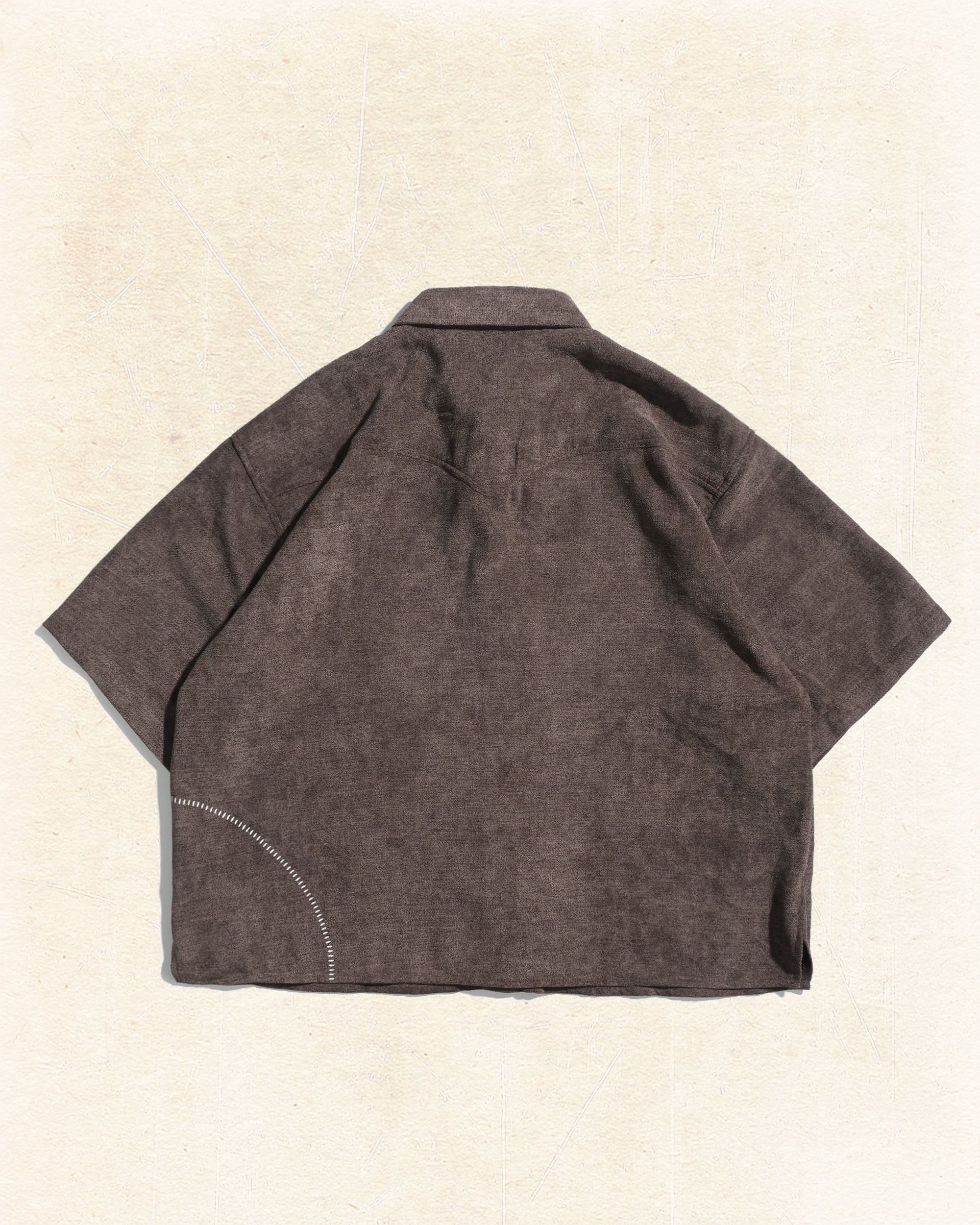Boxy Trace Shirt ᛝ Brown