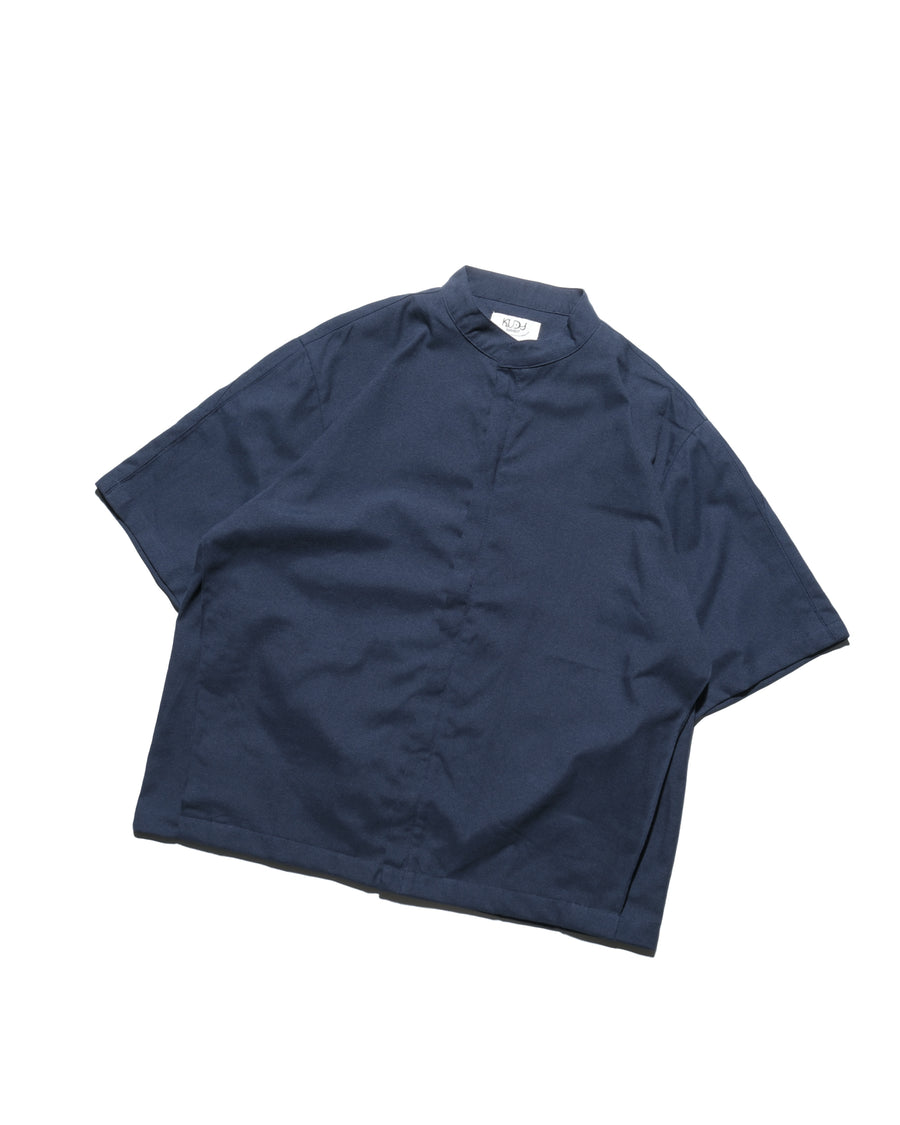 Stand Collar Shirt ᛝ Navy