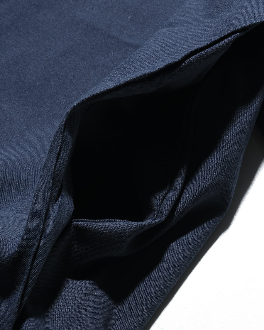 Stand Collar Shirt ᛝ Navy