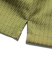 Stripe Cuban Shirt ᛝ Olive Green