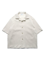 Stripe Cuban Shirt ᛝ Ivory Stripe