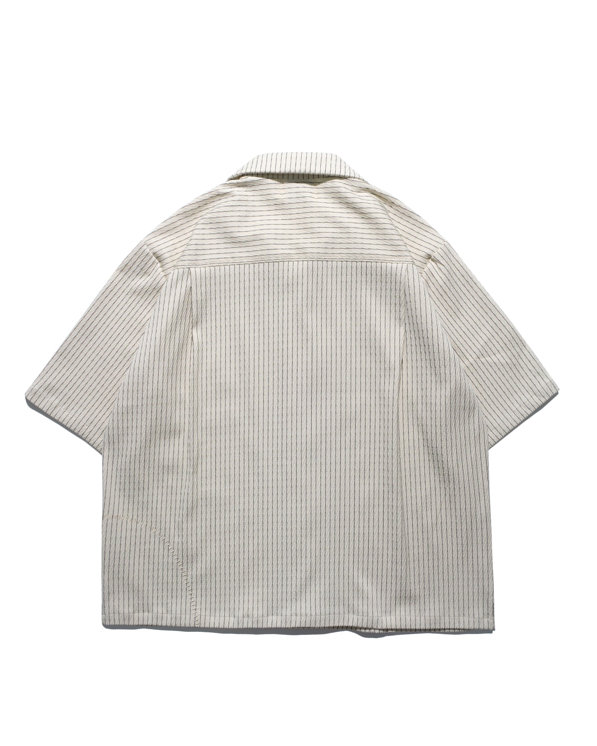 Stripe Cuban Shirt ᛝ Ivory Stripe