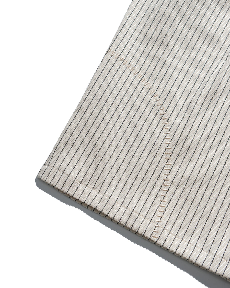 Stripe Cuban Shirt ᛝ Ivory Stripe