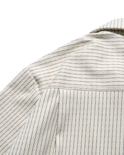 Stripe Cuban Shirt ᛝ Ivory Stripe