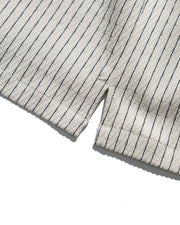 Stripe Cuban Shirt ᛝ Ivory Stripe