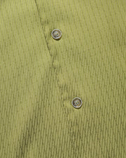 Stripe Cuban Shirt ᛝ Olive Green