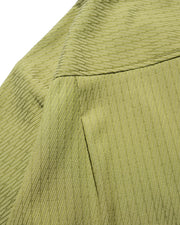 Stripe Cuban Shirt ᛝ Olive Green