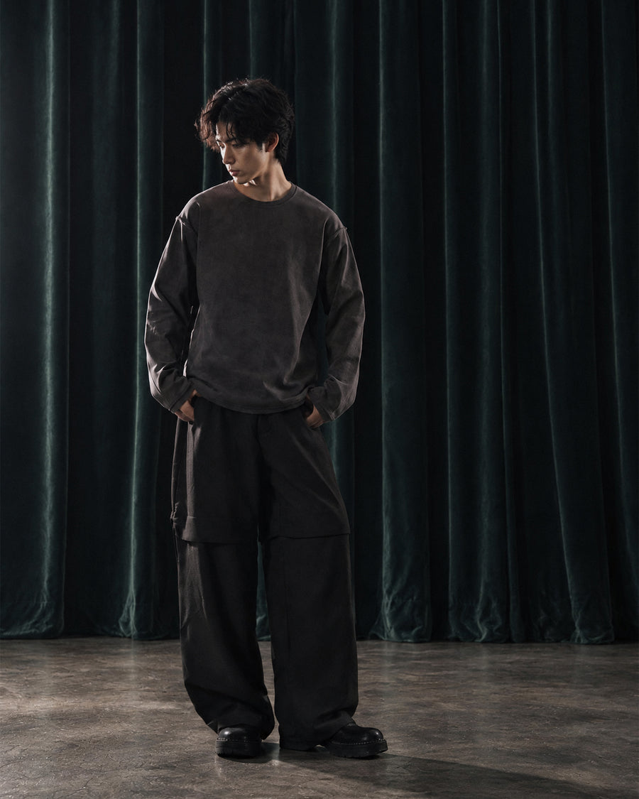 Totem Reverse Long Tee ᛝ Grey