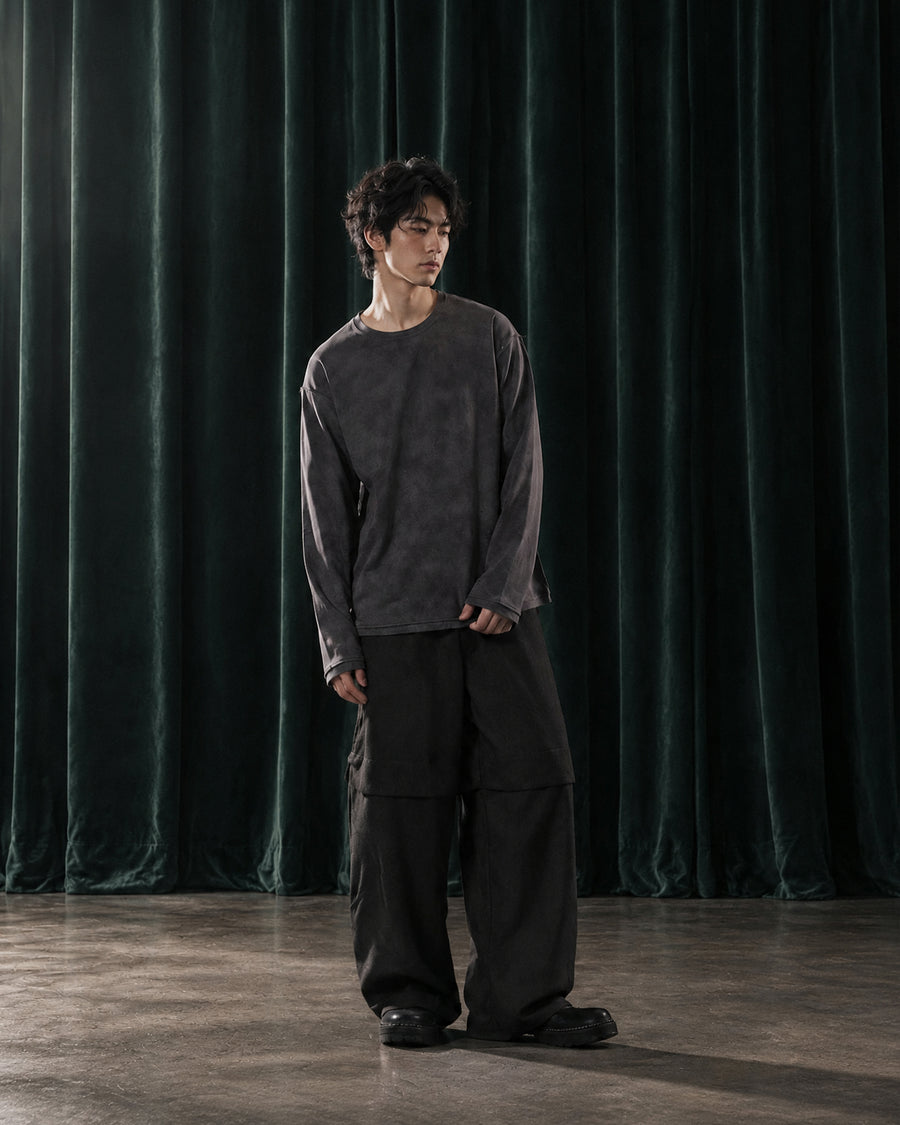 Totem Reverse Long Tee ᛝ Grey