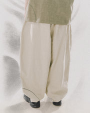 Pleat Loose Pants ᛝ Khaki