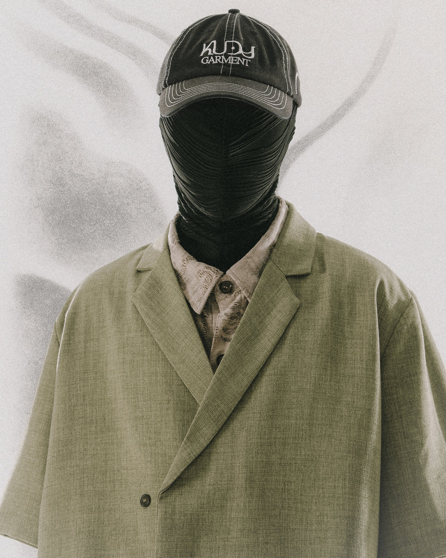 Wrap Collar Shirt ᛝ Sage Green