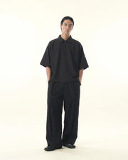 Contour Zip Polo ᛝ Black