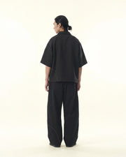 Contour Zip Polo ᛝ Black