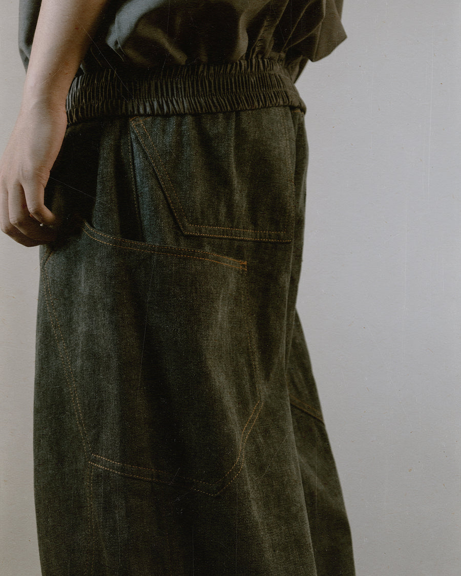 Wide Barrel Jeans ᛝ Washed Grey