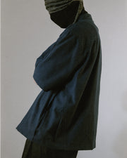 Stand Collar Shirt ᛝ Navy