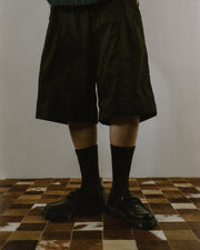 Pleat Shorts ᛝ Black