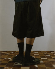 Pleat Shorts ᛝ Black