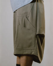 Layer Fold Pocket Shorts ᛝ Dry Clay