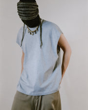 Sleeveless T-shirt ᛝ Grey