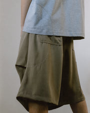 Layer Fold Pocket Shorts ᛝ Dry Clay