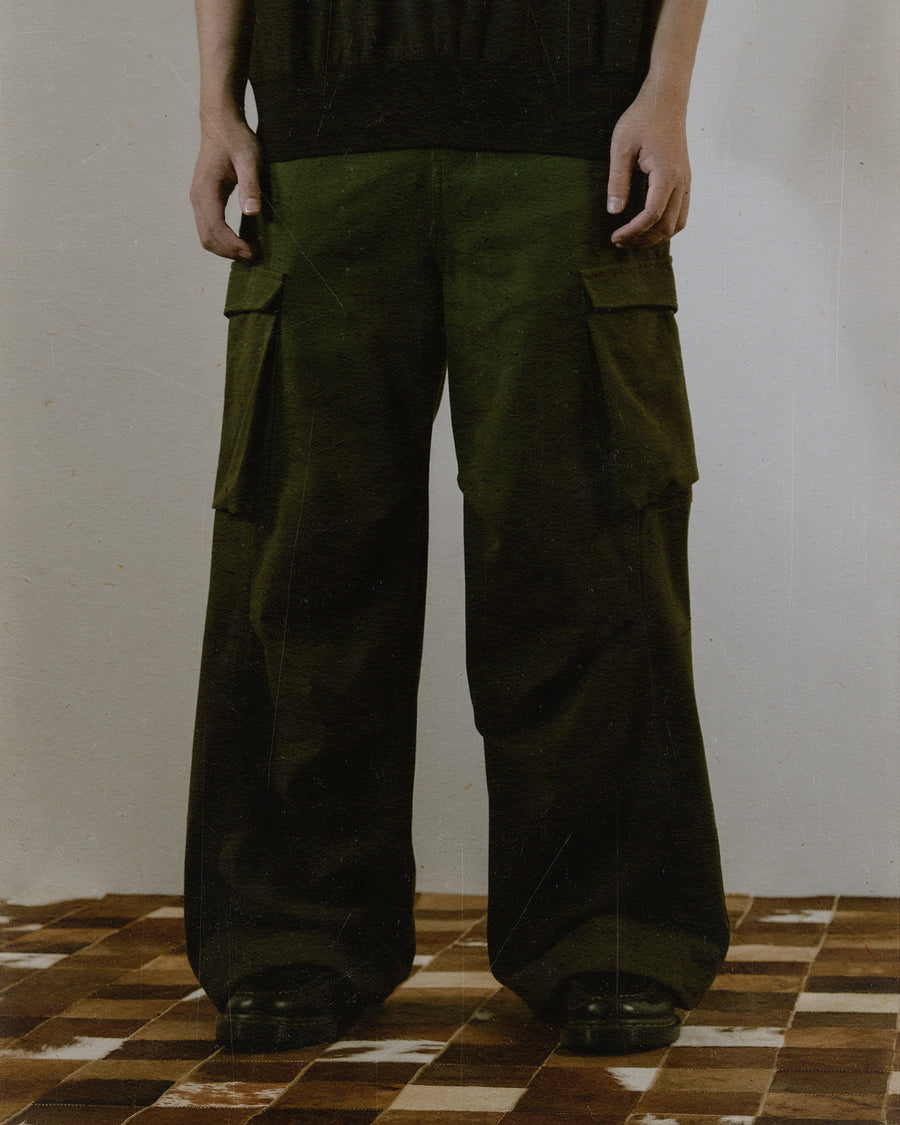 Worker Baggy Pants ᛝ Moss Green