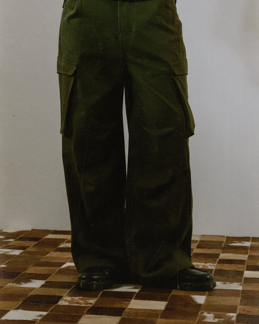 Worker Baggy Pants ᛝ Moss Green