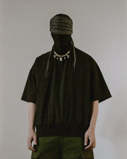 Boxy Ribbed Tee ᛝ Black