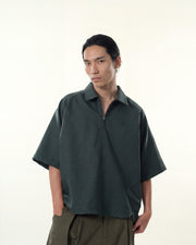 Contour Zip Polo ᛝ Green
